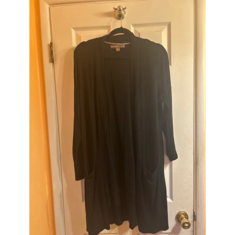 Women's Alexandra + Oak Cardigan Size L Black - Picture 6 of 6